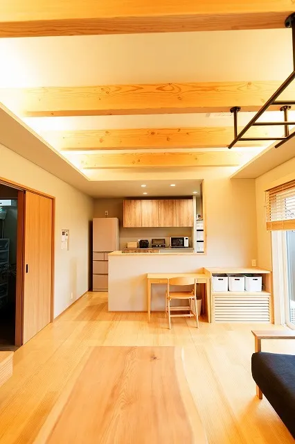 木のぬくもりがあふれるLDK